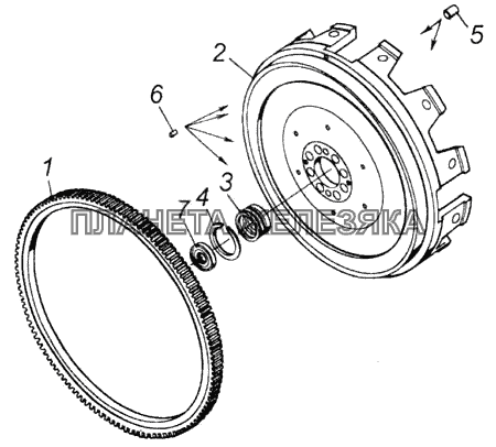 Маховик КамАЗ-43114