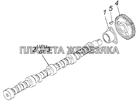 Вал распределительный КамАЗ-43118