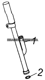 Трубка направляющая указателя уровня масла с кольцом КамАЗ-43118
