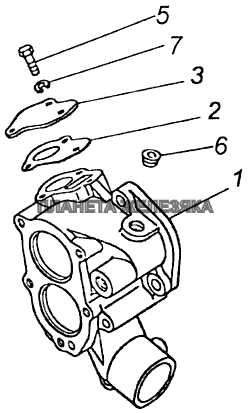 Коробка водяная КамАЗ-43118