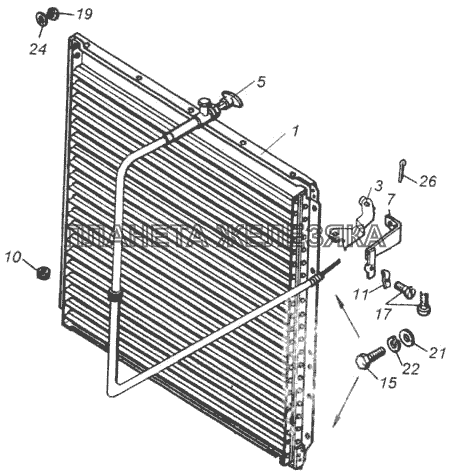 Установка жалюзи радиатора КамАЗ-43118