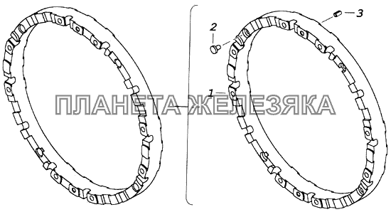 Кольцо промежуточное КамАЗ-43118