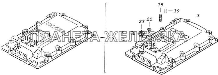 Крышка коробки передач верхняя КамАЗ-43118