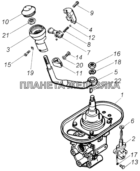 Опора рычага переключения передач КамАЗ-43118