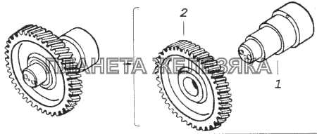 Вал промежуточный делителя передач КамАЗ-43118