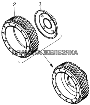 Шестерня низшей передачи КамАЗ-43118