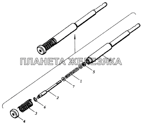 Шток включения высшей передачи КамАЗ-43118