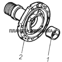 Цапфа с втулкой левая КамАЗ-43118