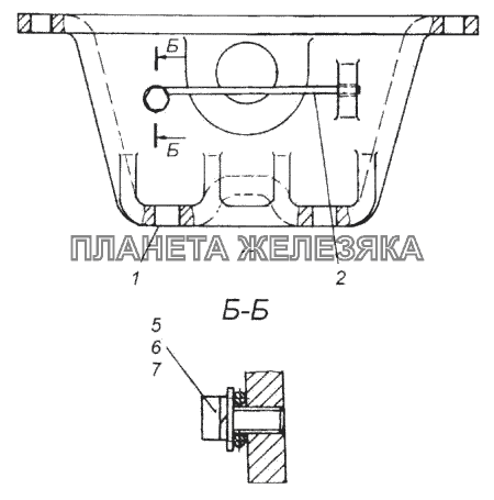 Вилка буксирная КамАЗ-43114