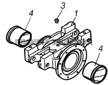 Башмак рессоры с втулками КамАЗ-43118