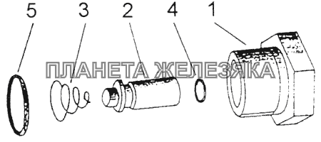 Кран слива конденсата КамАЗ-43118
