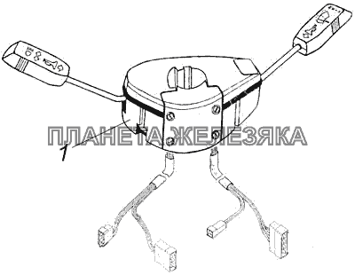 Установка подрулевого переключателя КамАЗ-43118