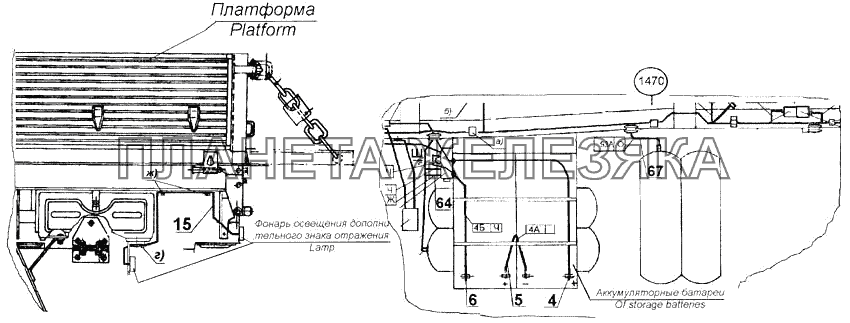 Установка проводов на шасси КамАЗ-43118