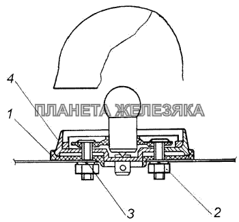 Установка бокового повторителя указателей поворота КамАЗ-43114