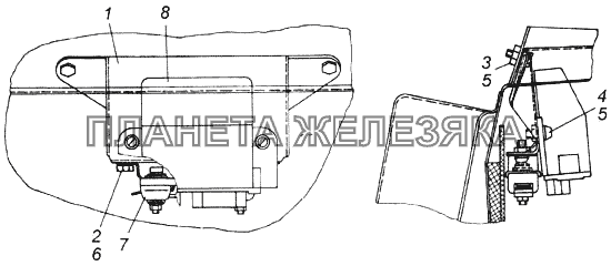 Установка прерывателя указателей поворота КамАЗ-43114