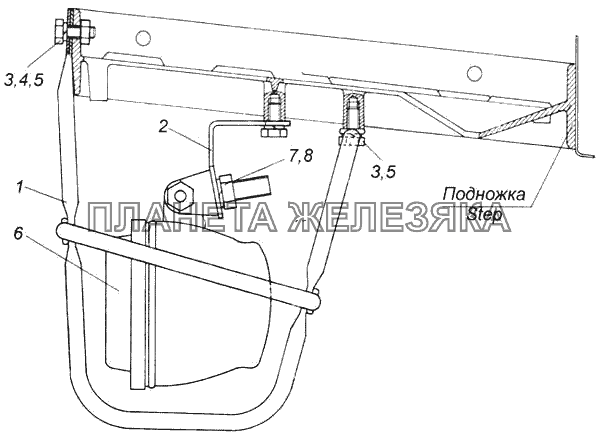 Установка противотуманных фар КамАЗ-43118