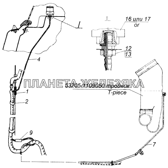 Установка индикатора ИЗВ-700 КамАЗ-43114