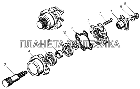 Коробка отбора мощности КамАЗ-43118