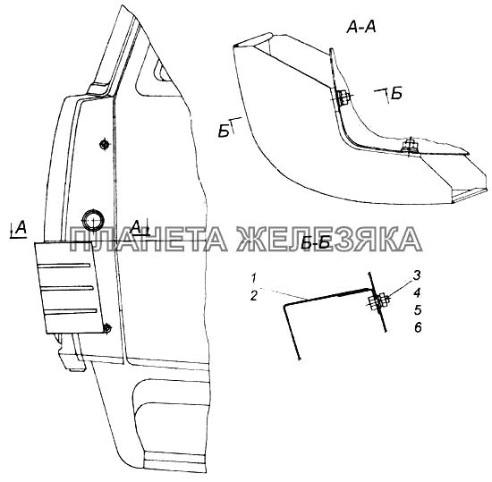 Установка обтекателей КамАЗ-43114