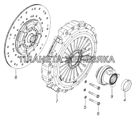 20.1600010 Сцепление КамАЗ-43118 (Евро 4)
