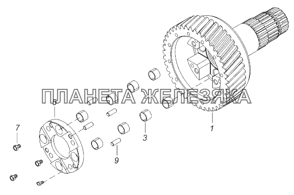 65111-1802160-10 Обойма дифференциала раздаточной коробки КамАЗ-43118 (Евро 4)