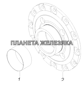 65111-1802168 Ступица шестерни низшей передачи с втулкой КамАЗ-43118 (Евро 4)