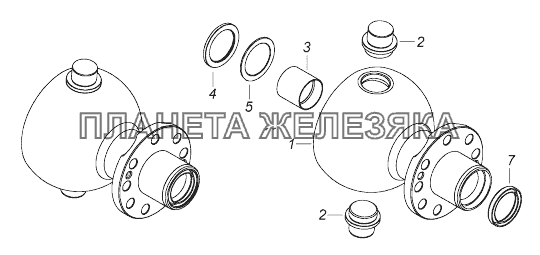 4310-2304012 Опора шаровая поворотного кулака КамАЗ-43118 (Евро 4)