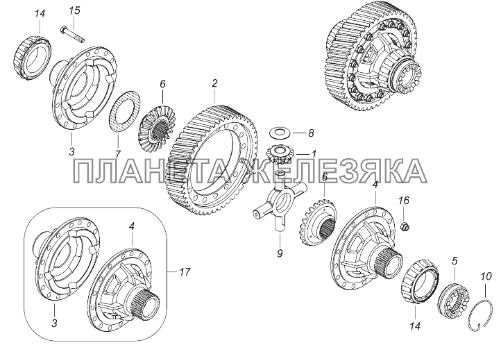 53229-2403011-10 Дифференциал заднего моста КамАЗ-43118 (Евро 4)