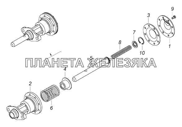 5320-2509010 Механизм блокировки КамАЗ-43118 (Евро 4)