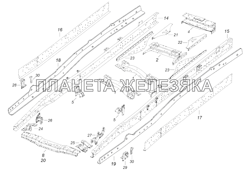 43118-2800010 Рама КамАЗ-43118 (Евро 4)