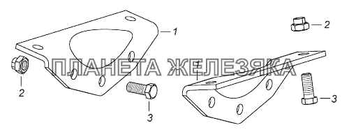 5320-2800016 Установка кронштейнов КамАЗ-43118 (Евро 4)