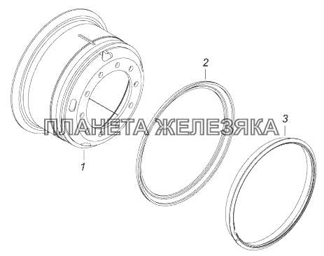 43118-3101012 Колесо 310-533 КамАЗ-43118 (Евро 4)