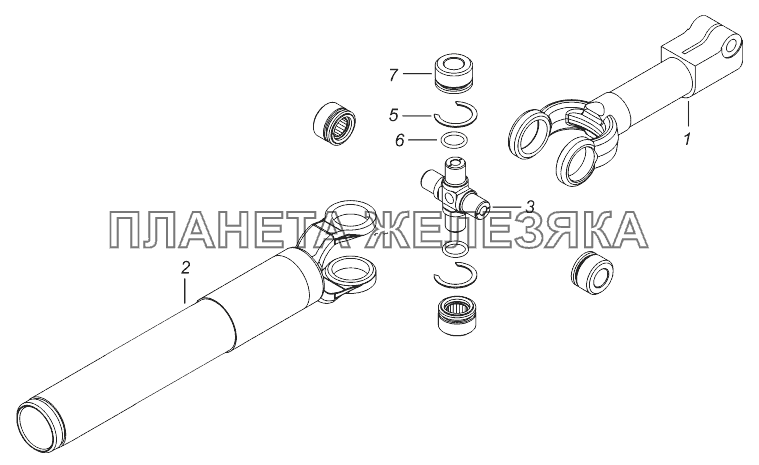 65115-3422014-19 Шарнир с втулкой КамАЗ-43118 (Евро 4)