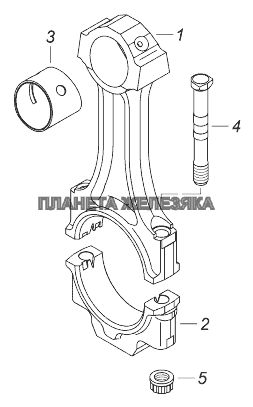 740.1004045 Шатун КамАЗ-43118 (Евро 4)
