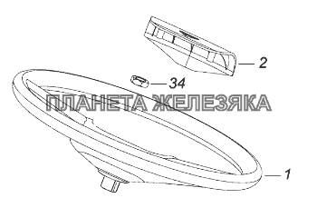 6520-3400002-19 Установка рулевого колеса КамАЗ-43118 (Евро 4)