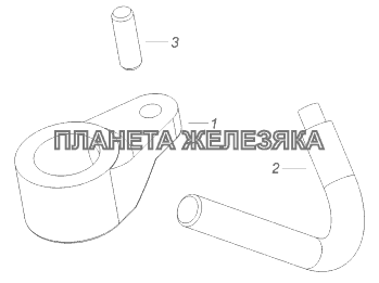 740.60-1004065 Установка форсунки охлаждения поршня КамАЗ-43118 (Евро 4)