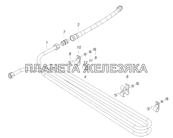 5350-3506170 Установка охладителя КамАЗ-43118 (Евро 4)