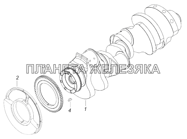 740.62-1005008 Вал коленчатый КамАЗ-43118 (Евро 4)