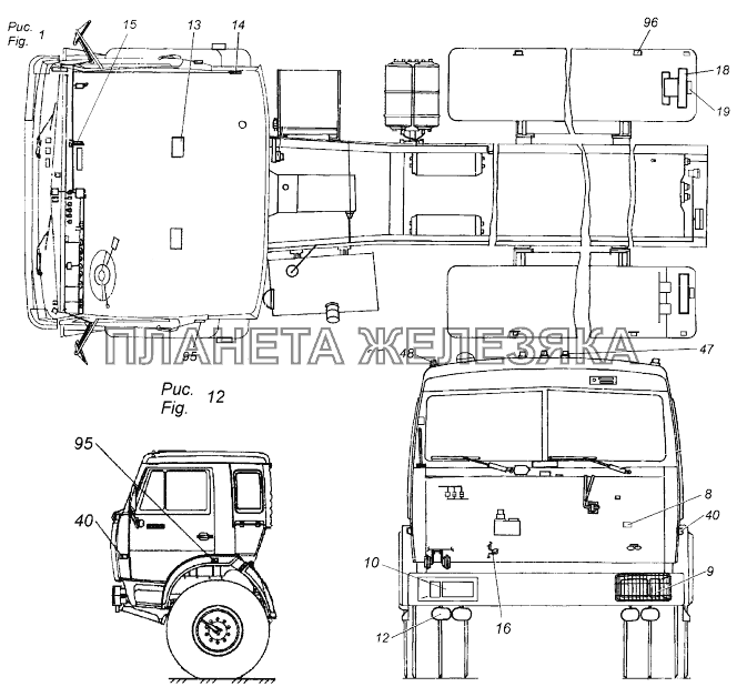 43118-3700012-30 Светотехника КамАЗ-43118 (Евро 4)