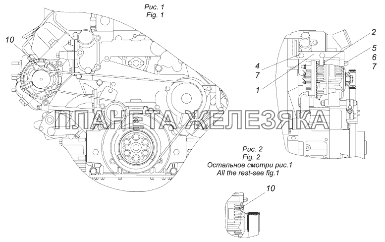 740.60-3701001-50 Установка генератора КамАЗ-43118 (Евро 4)