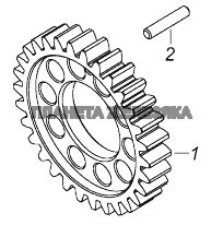 7406.1005031 Шестерня коленчатого вала КамАЗ-43118 (Евро 4)