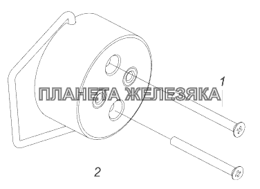 53205-3723005 Установка розетки переносной лампы КамАЗ-43118 (Евро 4)