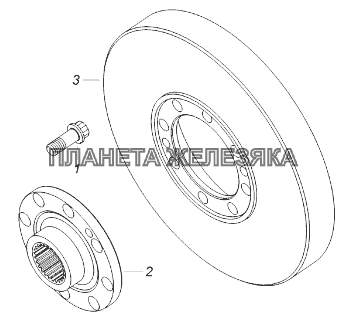 740.21-1005059-10 Установка гасителя крутильных колебаний и полумуфты отбора мощности КамАЗ-43118 (Евро 4) 740.21-1005059-10 Установка гасителя крутильных колебаний и полумуфты отбора мощности КамАЗ-43118 (Евро 4)