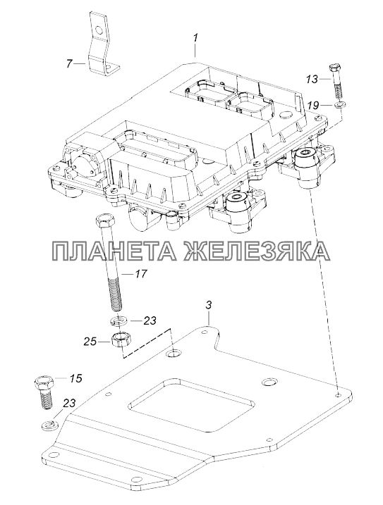 740.70-3724050 Установка блока управления КамАЗ-43118 (Евро 4)