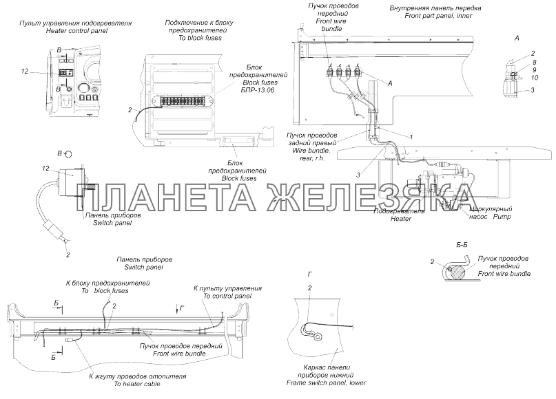 5308-3741001 Установка электрооборудования подогревателя КамАЗ-43118 (Евро 4)