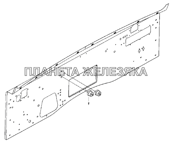 4308-3830005 Установка датчиков указателя давления воздуха КамАЗ-43118 (Евро 4)