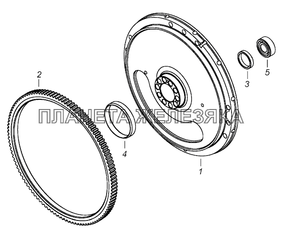 740.50-1005115-10 Маховик КамАЗ-43118 (Евро 4)