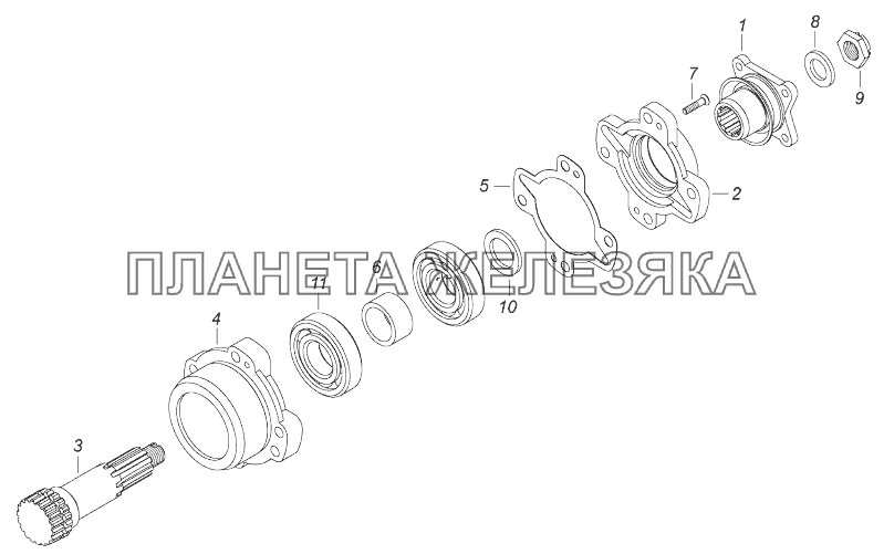 4310-4204010 Коробка отбора мощности КамАЗ-43118 (Евро 4)