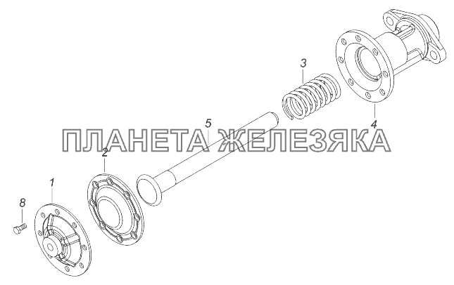 4310-4204360 Камера включения коробки отбора мощности КамАЗ-43118 (Евро 4)