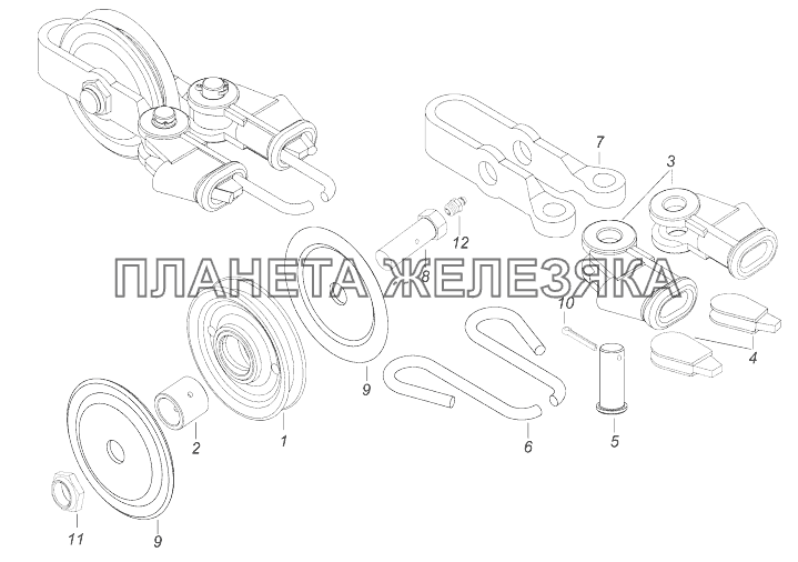 4310-4505010 Блок лебедки КамАЗ-43118 (Евро 4)